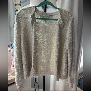 LOFT Popcorn Texture Cream Women’s Cardigan
